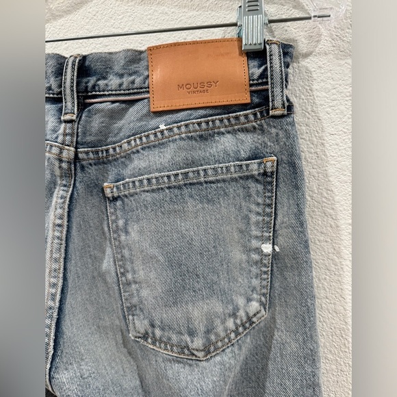 NWT Moussy Vintage Mv Maverick Tapered-Mid Jeans Light Blue III Made in Japan 26 - Picture 10 of 16